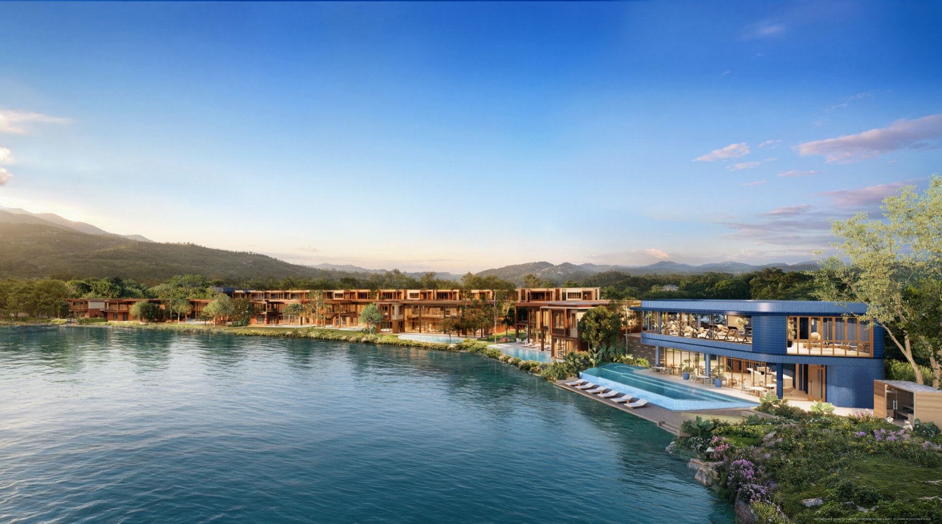 Sri Panwa Lagoon waterfront setting