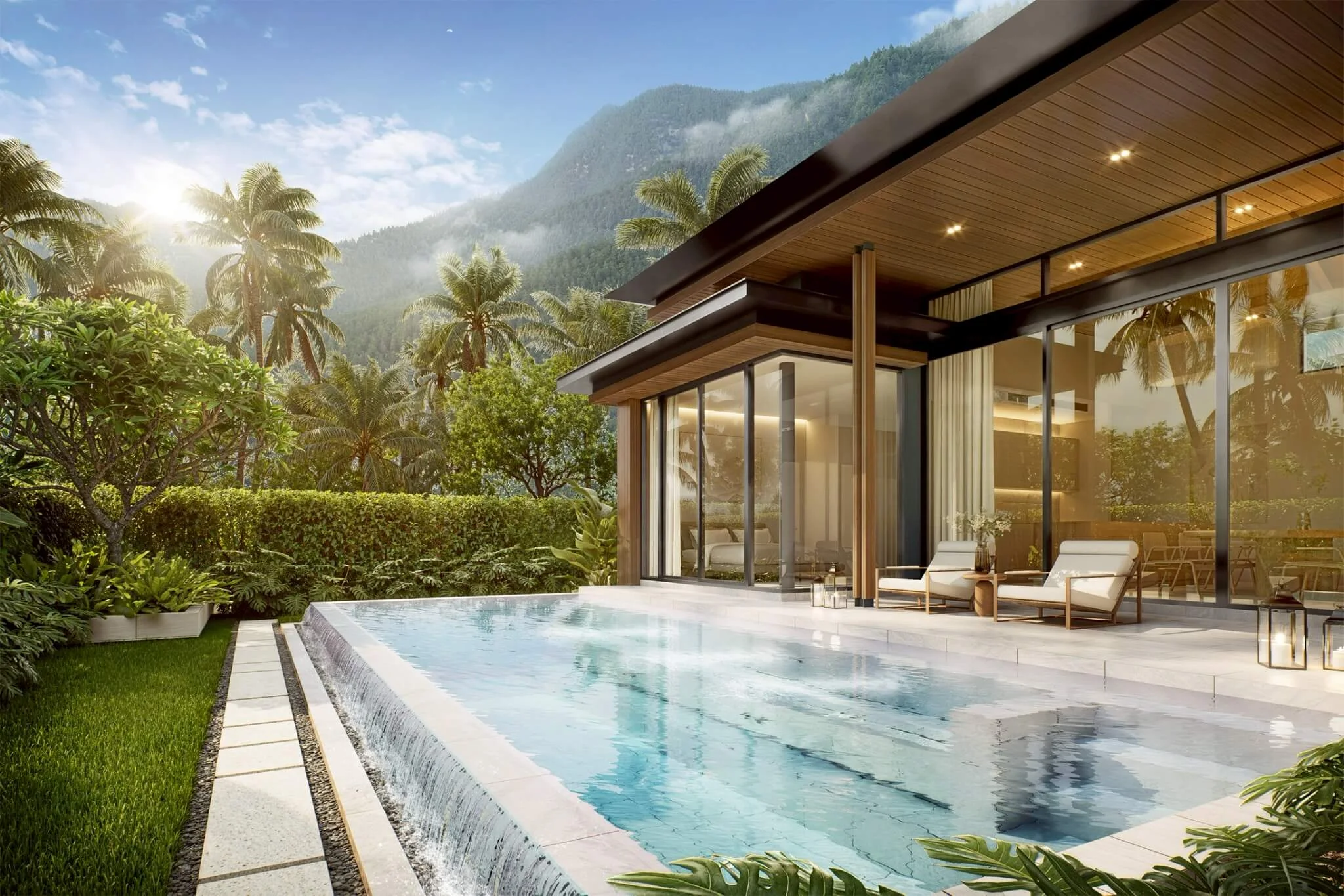 The Title Villa Kirara arch-estate landing